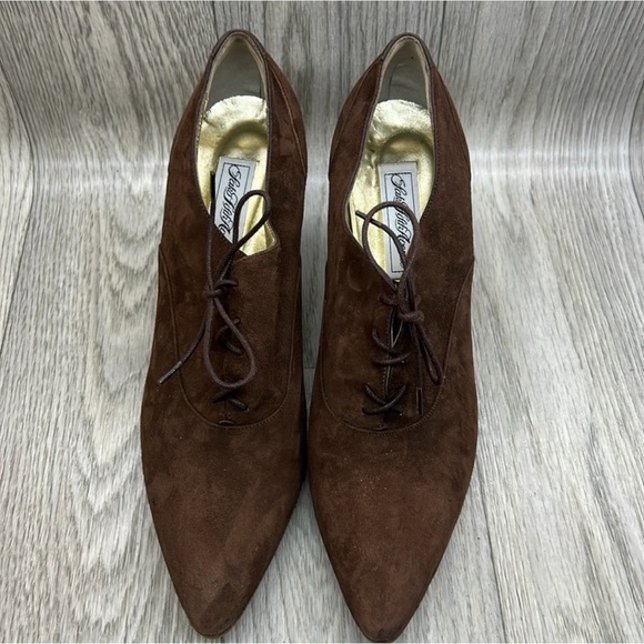 Saks Fifth Avenue Brown Suede Shoes - Picture 2 of 14